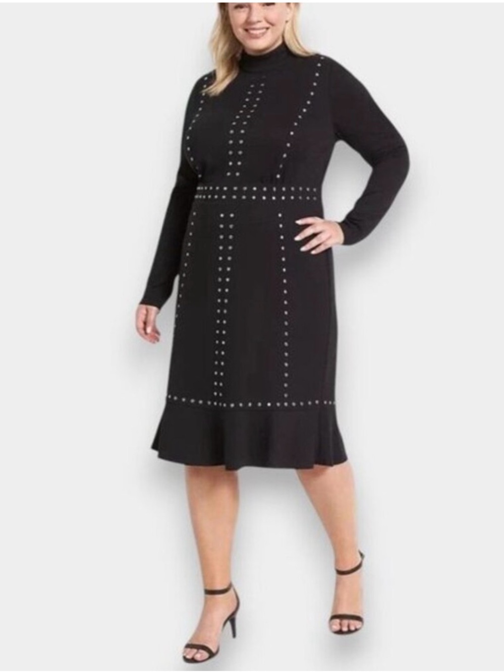 Lane Bryant Black Studded Dress size 18